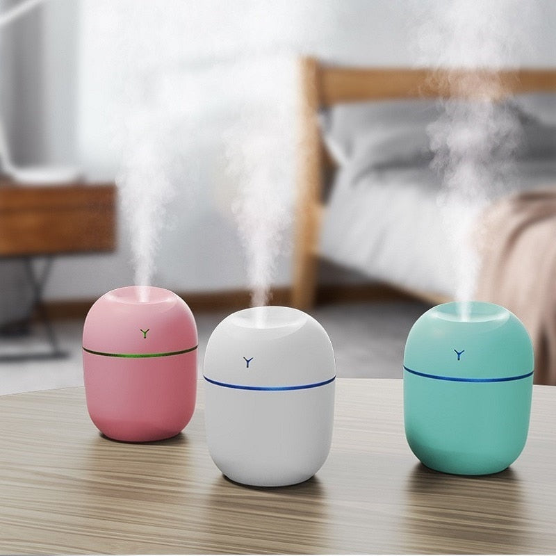 Mini humidificador  e difusor aromático  220ML Portatil Humidificador, with LED Night Lamp,USB